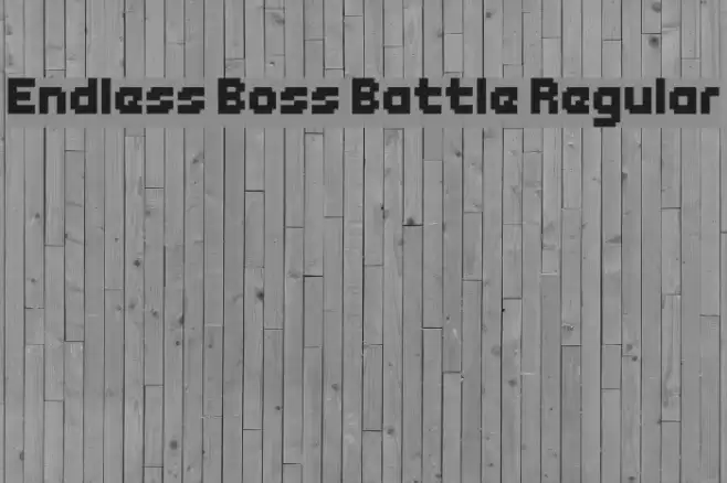 Endless Boss Battle Regular Font examples
