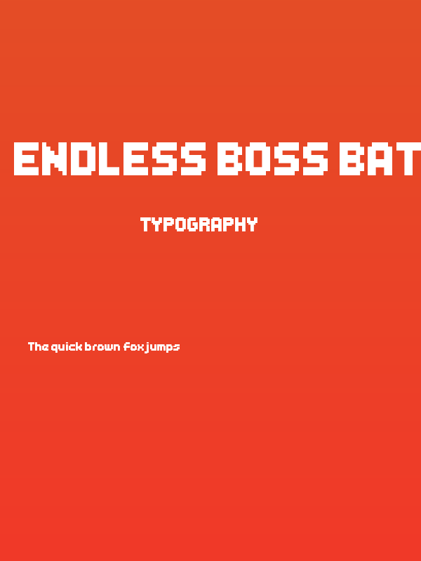 Endless Boss Battle Regular Poster