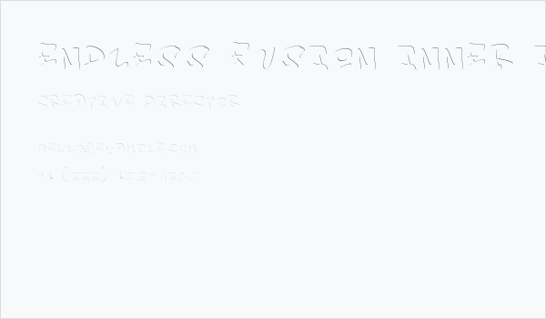 Endless Fusion Inner Inner Business Card