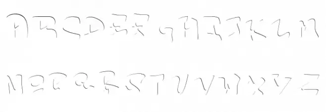 Endless Fusion Inner Inner Schriftart Kleinbuchstaben