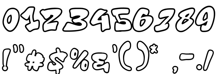 Endless Fusion Outline Outline Font OTHER CHARS