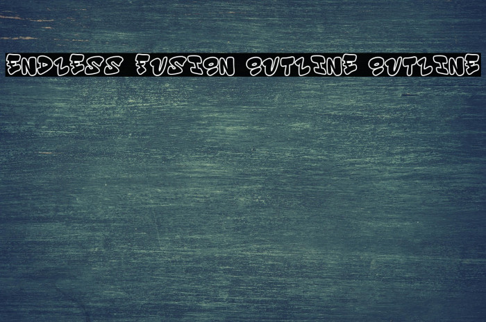 Endless Fusion Outline Outline Font examples