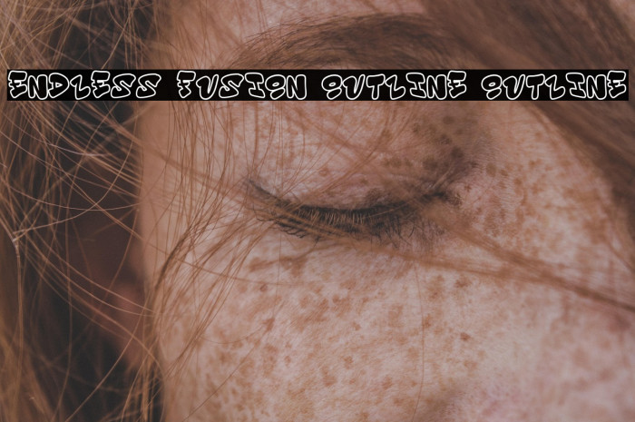 Endless Fusion Outline Outline Font examples