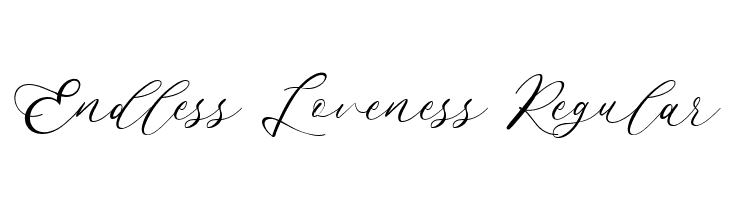 Endless Loveness Regular  Free Fonts Download