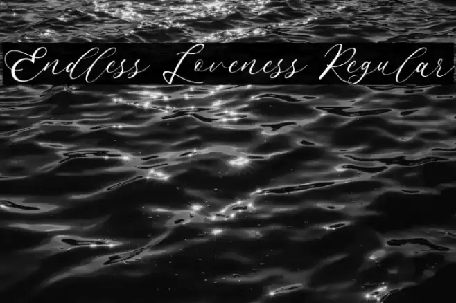 Endless Loveness Regular Font examples