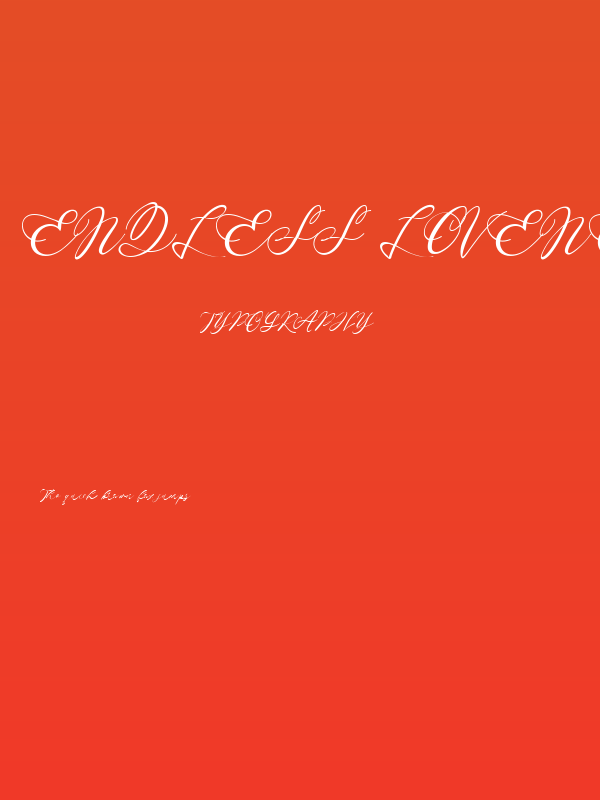 Endless Loveness Regular Poster