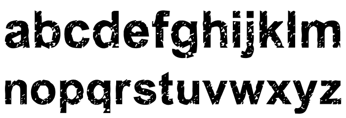 Endless Night Font LOWERCASE