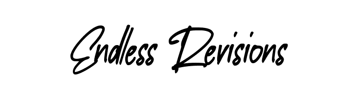 Endless Revisions  Free Fonts Download