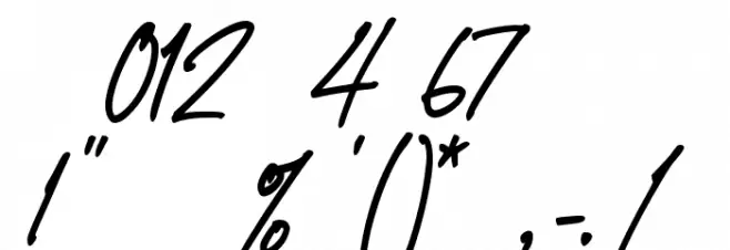 Endless Revisions Font OTHER CHARS