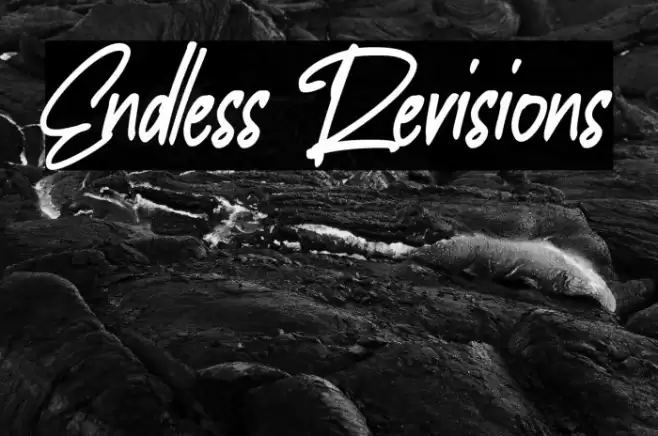Endless Revisions Font examples