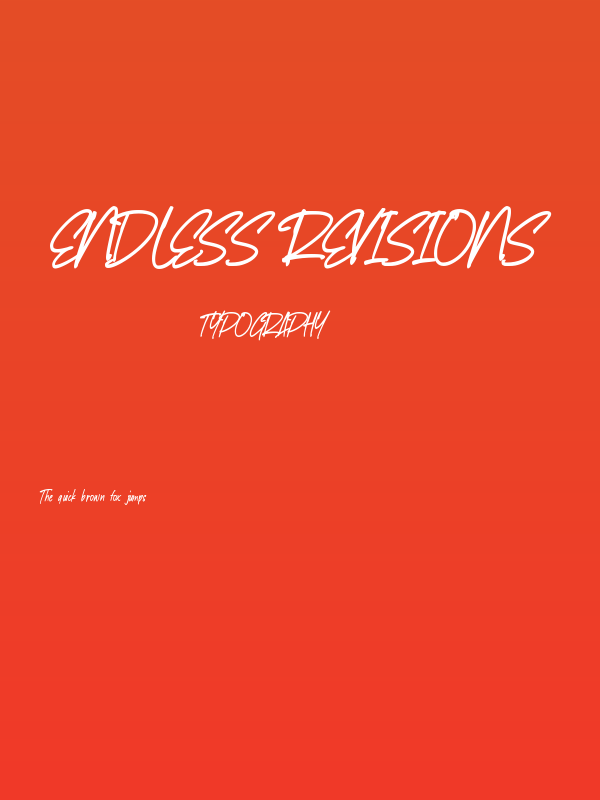 Endless Revisions Poster