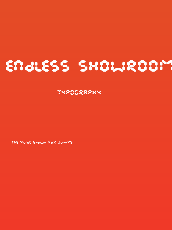 Endless Showroom Regular Poster