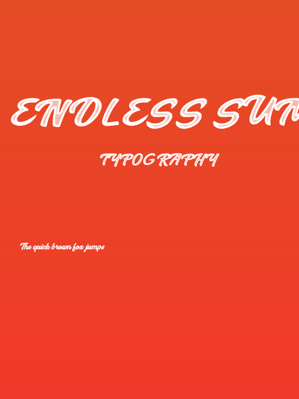Endless Summer Personal Use Regular Poster