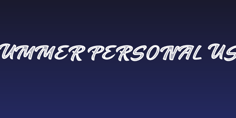 Endless Summer Personal Use Regular Social Header