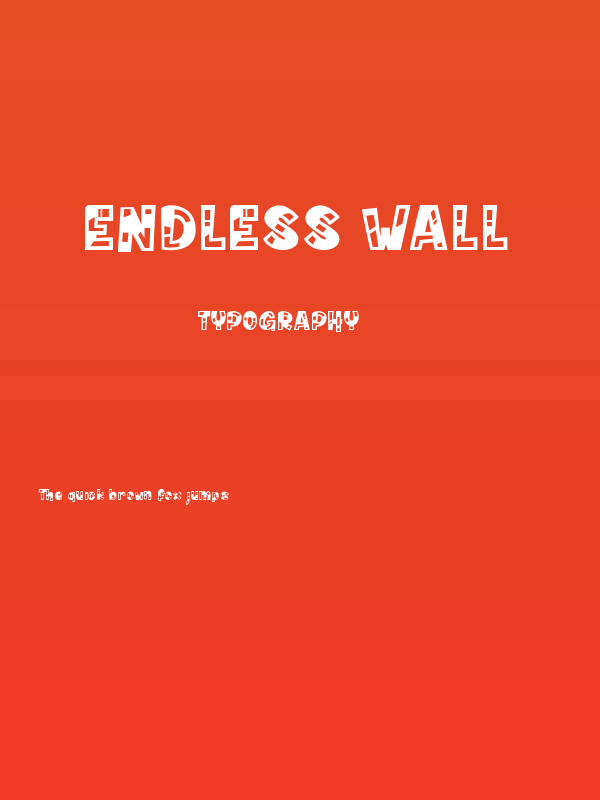 Endless Wall Poster
