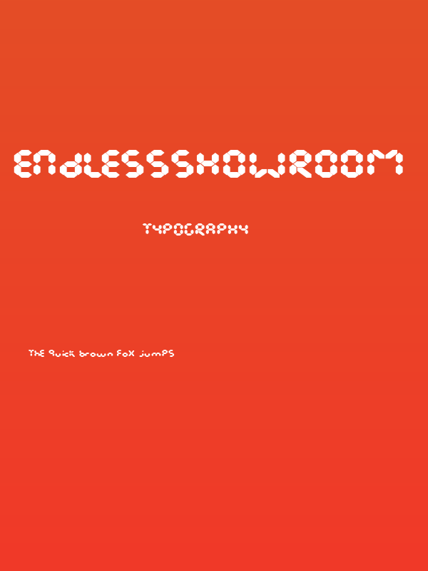 EndlessShowroom  Black Poster