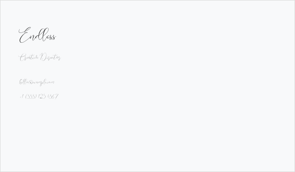 Endless Business Card