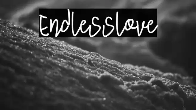 Endlesslove Font examples