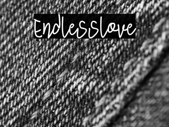 Endlesslove Font examples