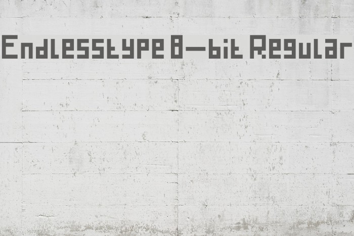 Endlesstype 8-bit Regular Font examples