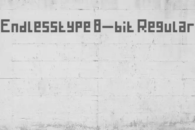 Endlesstype 8-bit Regular Font examples