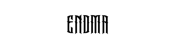 Endma  フリーフォントのダウンロード
