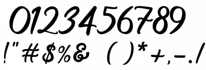 Endolitta Font OTHER CHARS