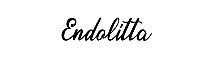 Endolitta  Скачать бесплатные шрифты