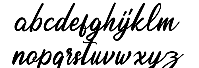 Endolitta Font LOWERCASE