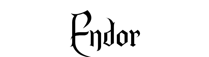 Endor  font caratteri gratis