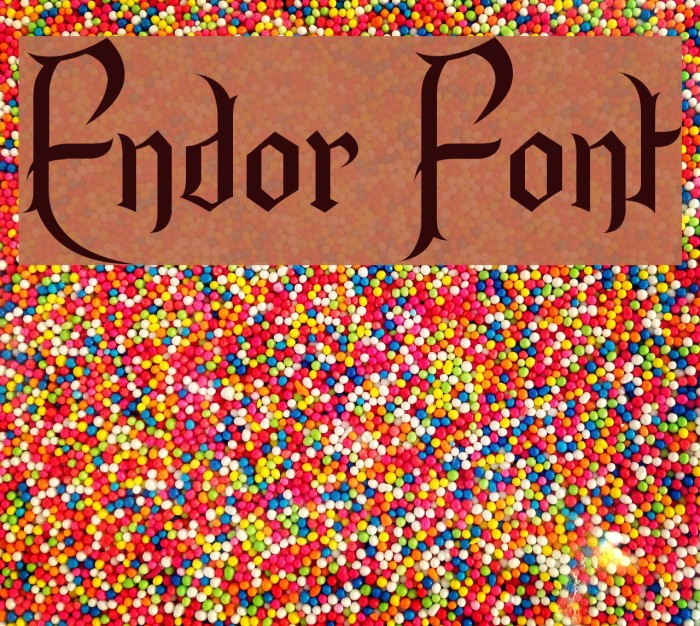Endor Font examples