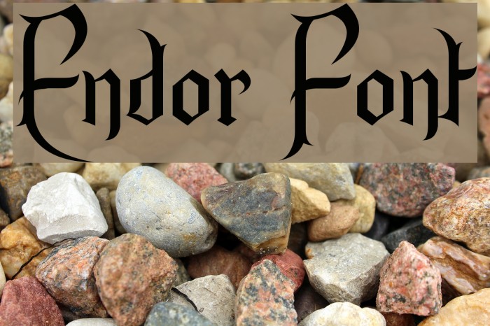 Endor Font examples
