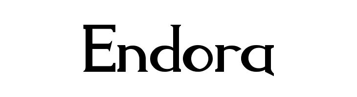 Endor Font LOWERCASE