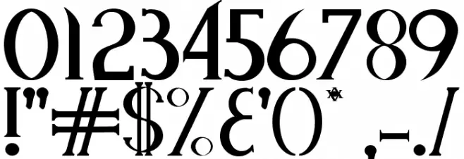 Endora Font OTHER CHARS