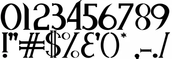 Endora Font OTHER CHARS