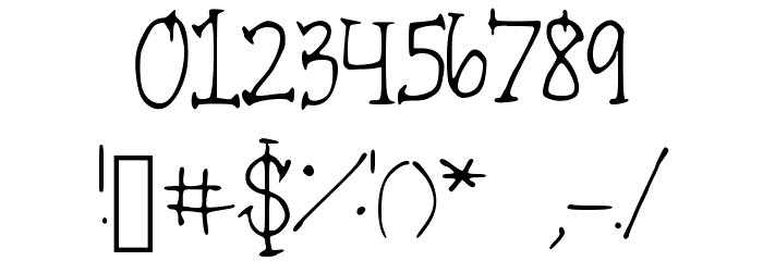 Endpoints Font OTHER CHARS