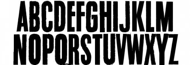 Endrophenomeua Schriftart Groß