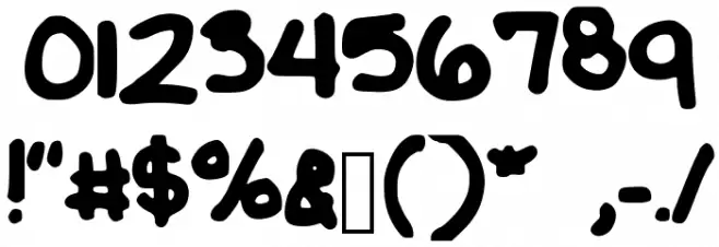 Enduratize Font OTHER CHARS