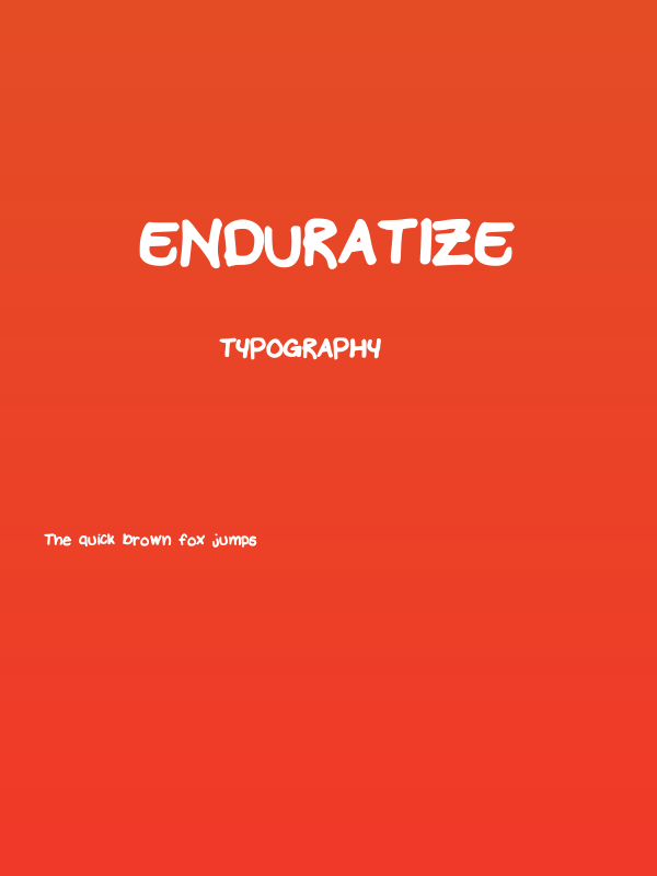 Enduratize Poster