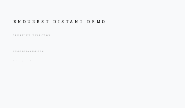 Endurest Distant Demo Business Card