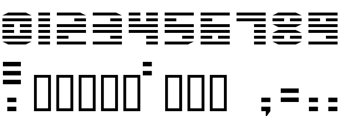 Enduro Dos Font OTHER CHARS
