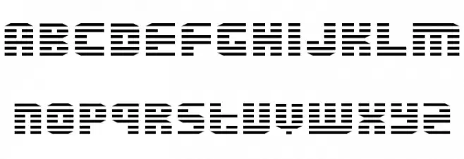Enduro Dos Font UPPERCASE