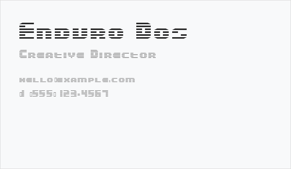 Enduro Dos Business Card