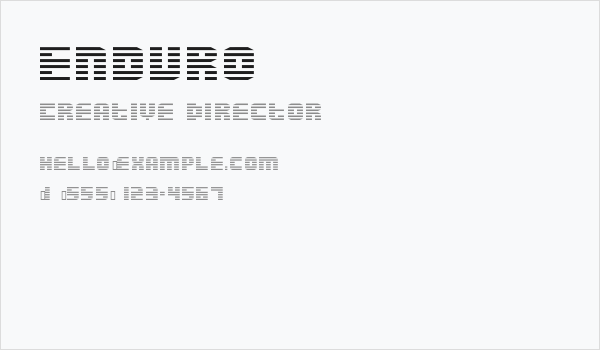 Enduro Business Card