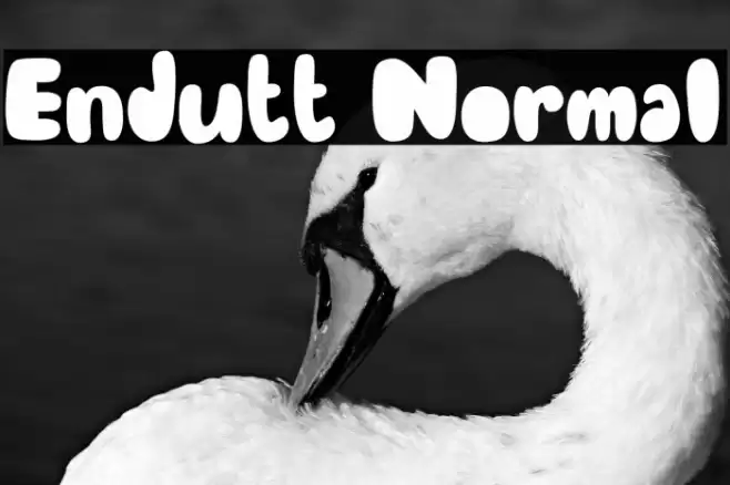 Endutt Normal Font examples