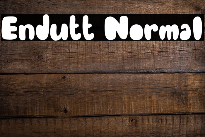 Endutt Normal لخطوط تنزيل examples
