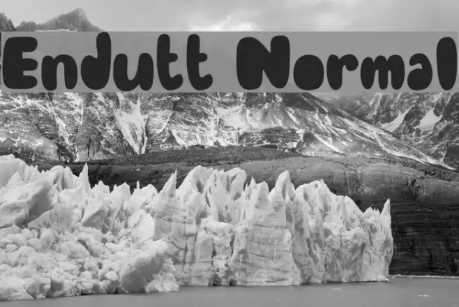 Endutt Normal Font examples
