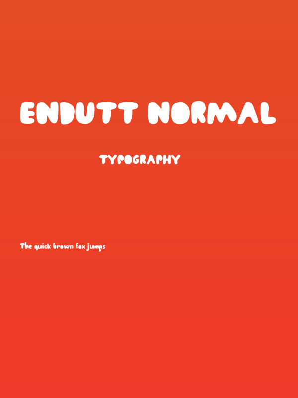Endutt Normal Poster