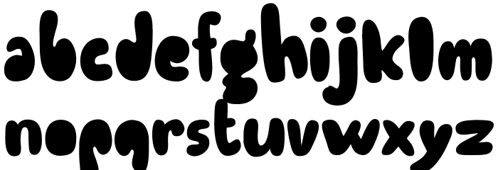 Endutt Normal Font LOWERCASE