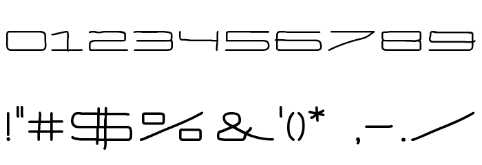 Eneas Expanded Bold Font OTHER CHARS